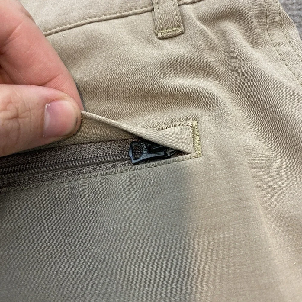 Faherty Men's Khaki Drawstring Cotton Shorts